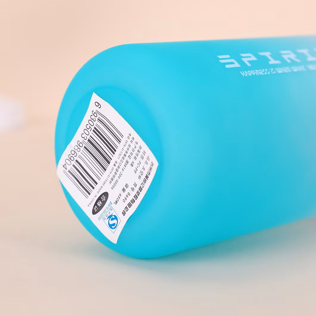 Custom Logo 750ml BPA Tritan Large Capacity Sports Water Bottle Leak Proof Colorful Plastic Cup Drinking Outdoor Travel Portable Gym Cycling Fitness Jugs