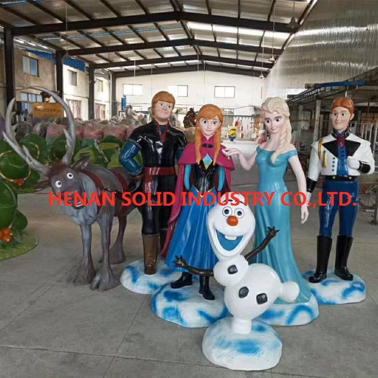 Cartoon Charaters for Display Made by Glass Fibre