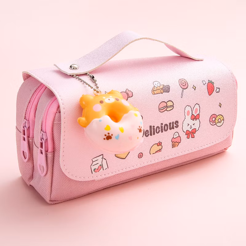Customized Fashion Popular Stylish Girls Oxford Pencil Case Pencil Bag