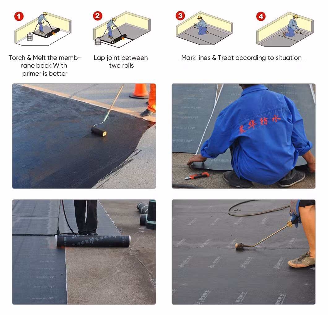 Quality Choice Roof Waterproofing Membrane Protection for Roof and Walls Torch Rolls Bitumen Waterproofing Membrane