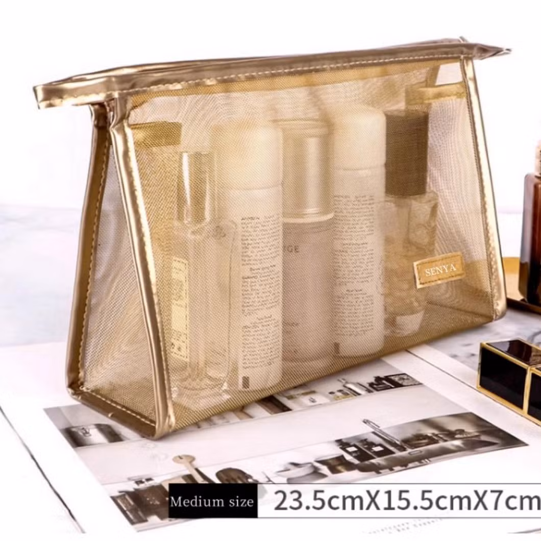 Cheap Price Accept OEM Mesh Cosmetic Bags for Ladies and Girls