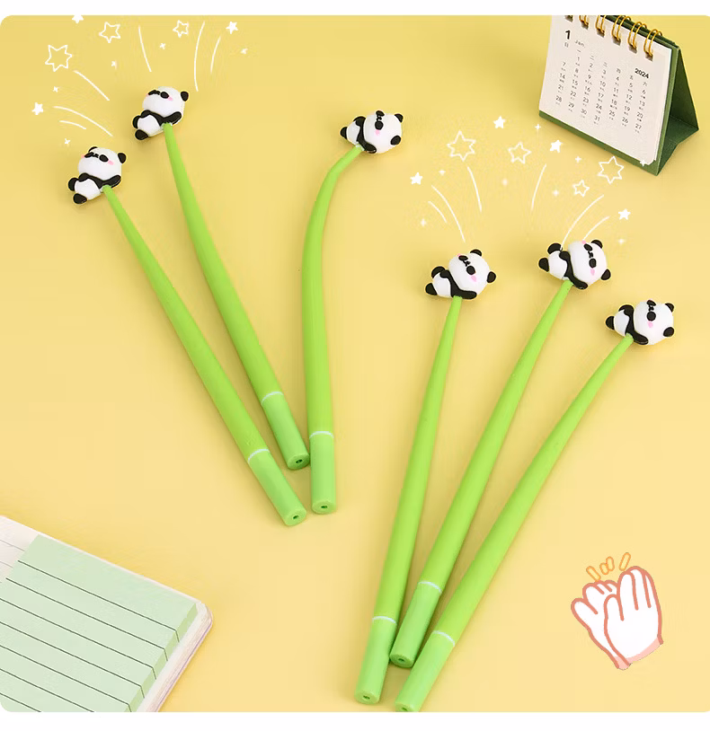 Fun Stationery Cute Panda Silicone Neutral Pen Creative Gel Pen for Students