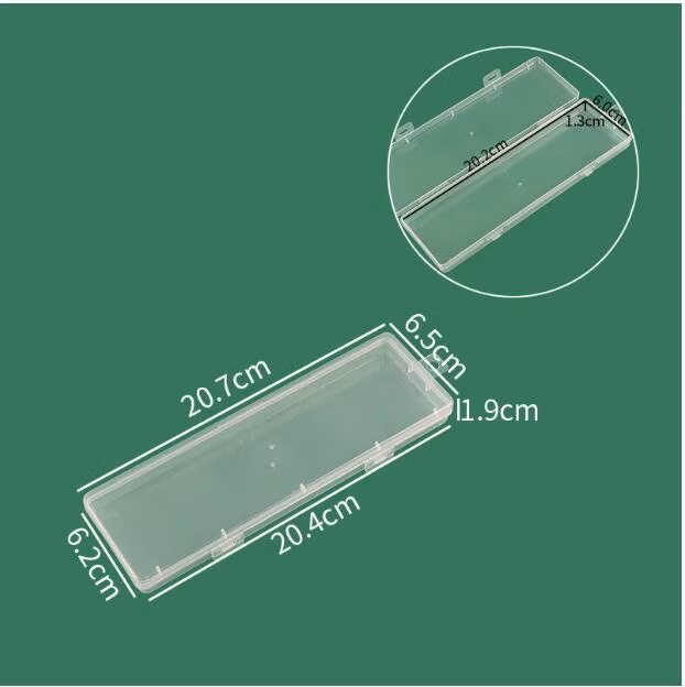 Hot Selling Transparent Plastic Storage Compartment Fashion Sublimation Pencil Case