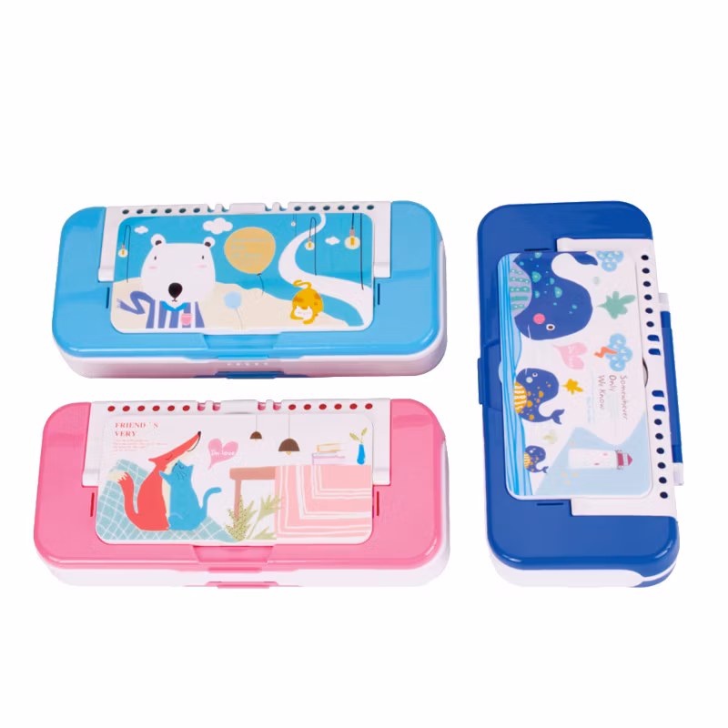 Raccoon Baby Pattern Multifunctional Cute Student Stationery Pencil Case