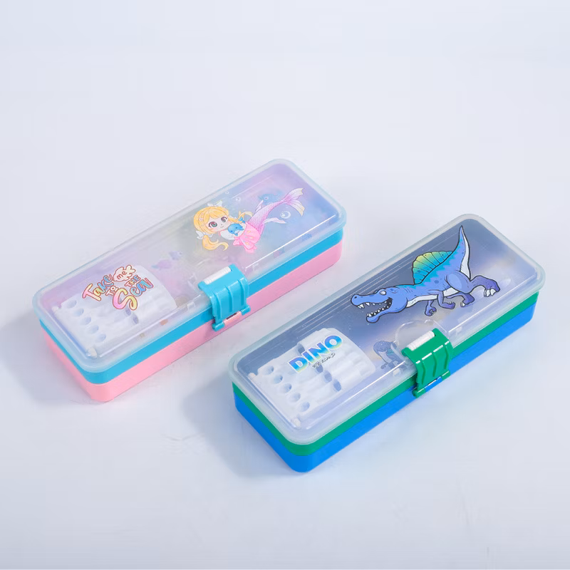 Multifunctional Plastic Dinosaur Primary School Student Stationery Pencil Case