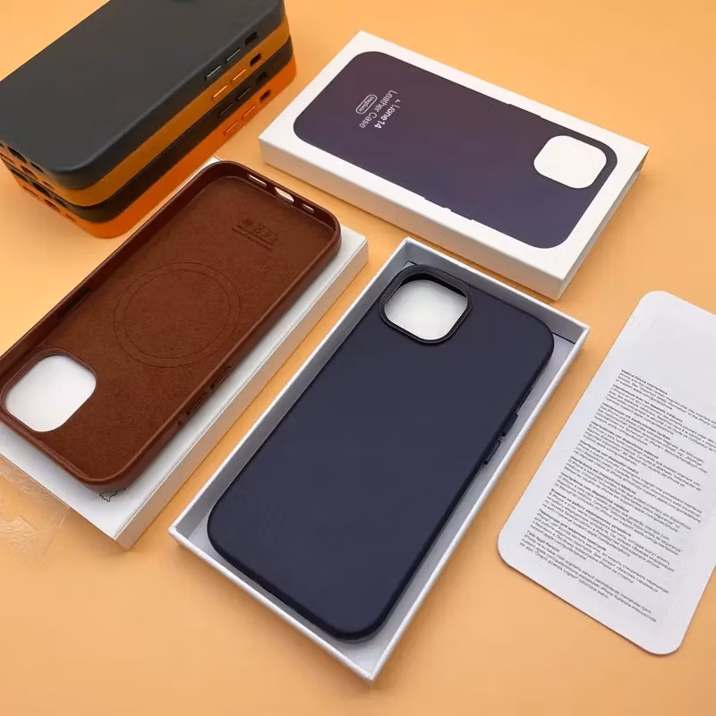 Customized Accpet Mobile Back Cover Magsafe with Pop up Animation Leather Mobile Phone Case for iPhone 12 13 PRO Max Case