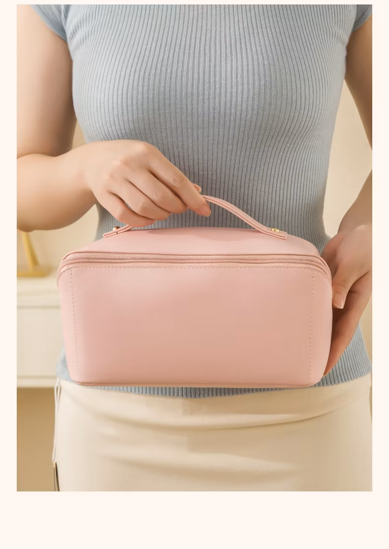 Hot Selling Travel Classic Pencil Bag Nice Cosmetic Bag Leather Pen Case