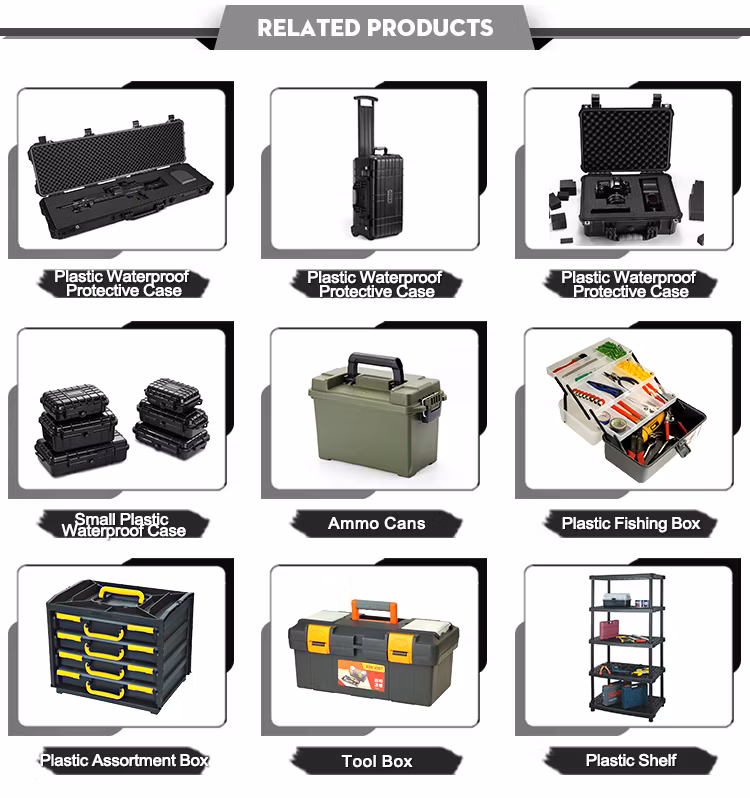 Hard IP67 Plastic Waterproof Travel Suitcase Trolley Tool Case