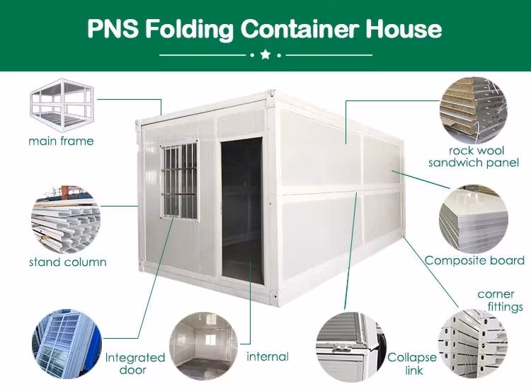 Low Cost Modular Prefabricated Portable Foldable Homes 20FT Office