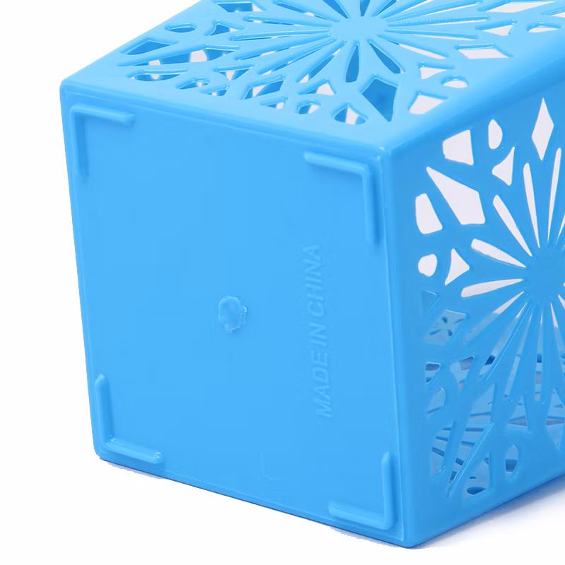 Supplies Organizer, Plastic Floral Design Square Pen/Pencil Holder Desk Organizer