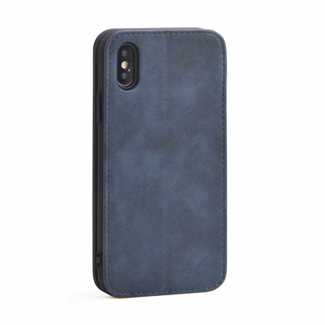 Custom PU TPU Leather Wallet Stand Phone Case for iPhone 13 14 Mobile Flip Cover Mobile Phone Accessories Cover Book Case with Magnetic Closure Card Slots