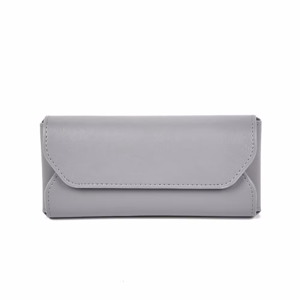 Solid Color Anti-Pressure Glasses Pouch Advanced Protection Portable Storage Bag PU Leather Waterproof Cover Press Glasses Case