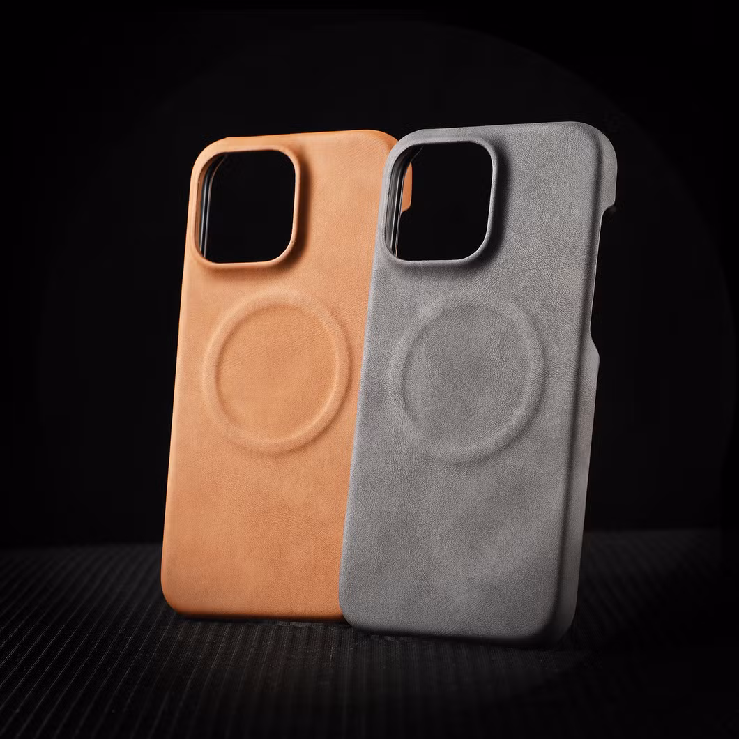 Magnetic for iPhone 16 15 14 PRO Max Leather Mobile Phone Case