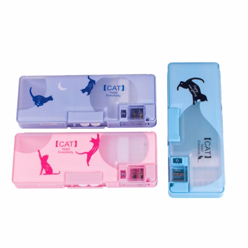 Cat Pattern Cat Person Stationery Creative Colorful Pencil Case