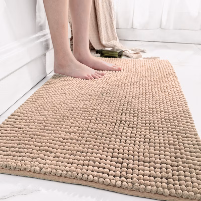 Simple Chenille Thickened Water-Absorbent and Dirt-Resistant Non-Slip Mat