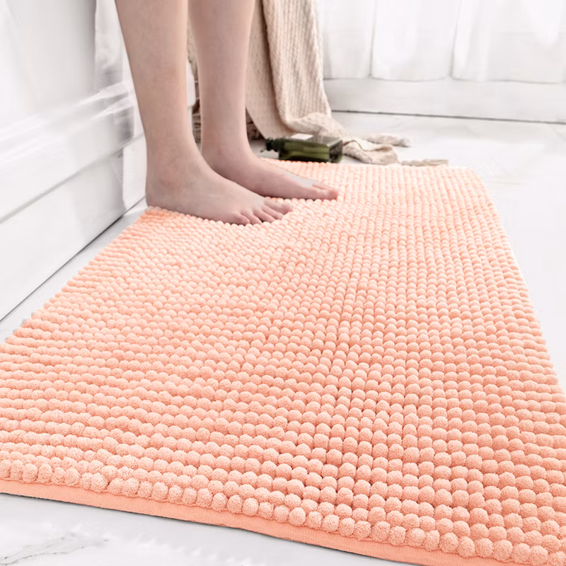 Simple Chenille Thickened Water-Absorbent and Dirt-Resistant Non-Slip Mat