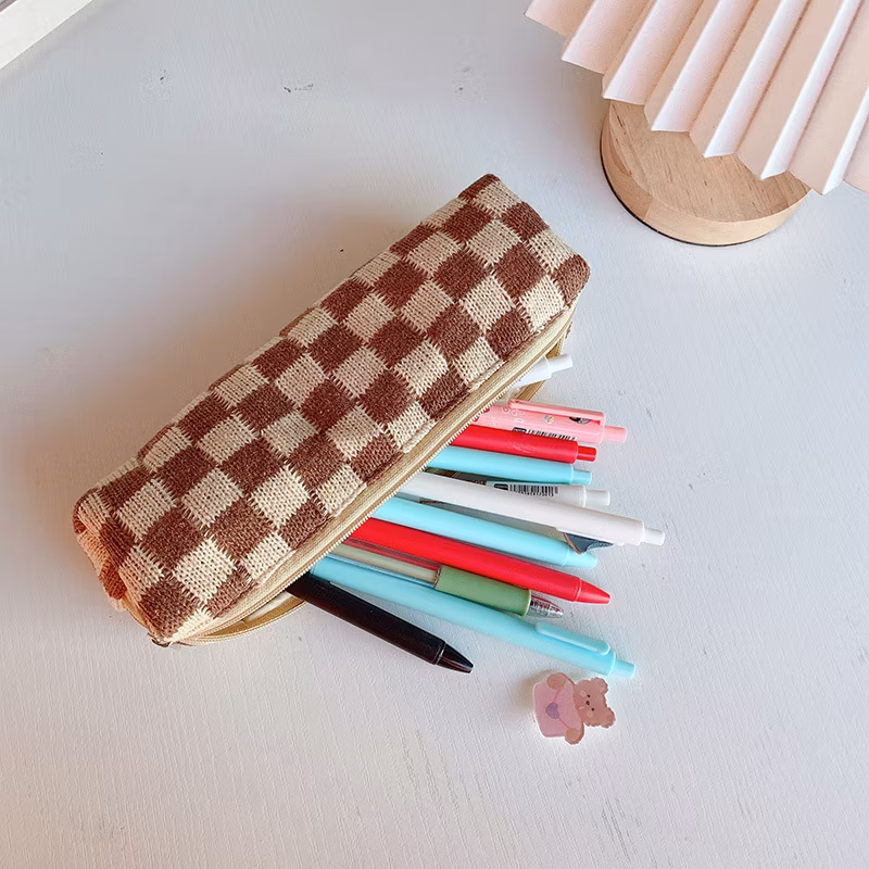 Promotional Zipper Lovely Circular Pencil Bag Pencil Case for Promotion Gift