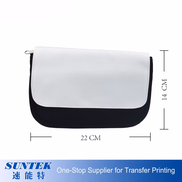 DIY Sublimation Blank Canvas Pencil Bag Pencil Case with Printable Flap