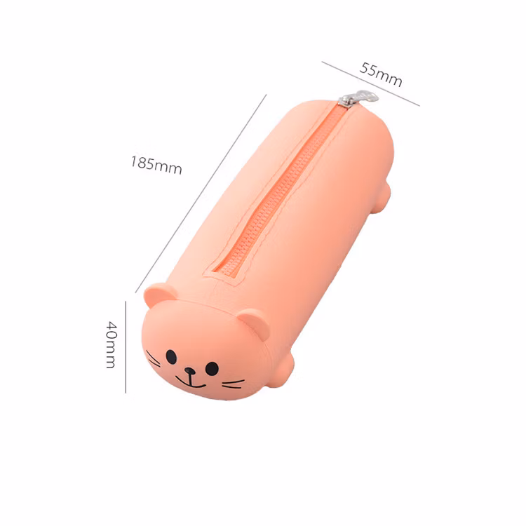 Discount Creative Silicone Three-Dimensional Pencil Bags Animal Shape Large-Capacity Cute Pen Bag