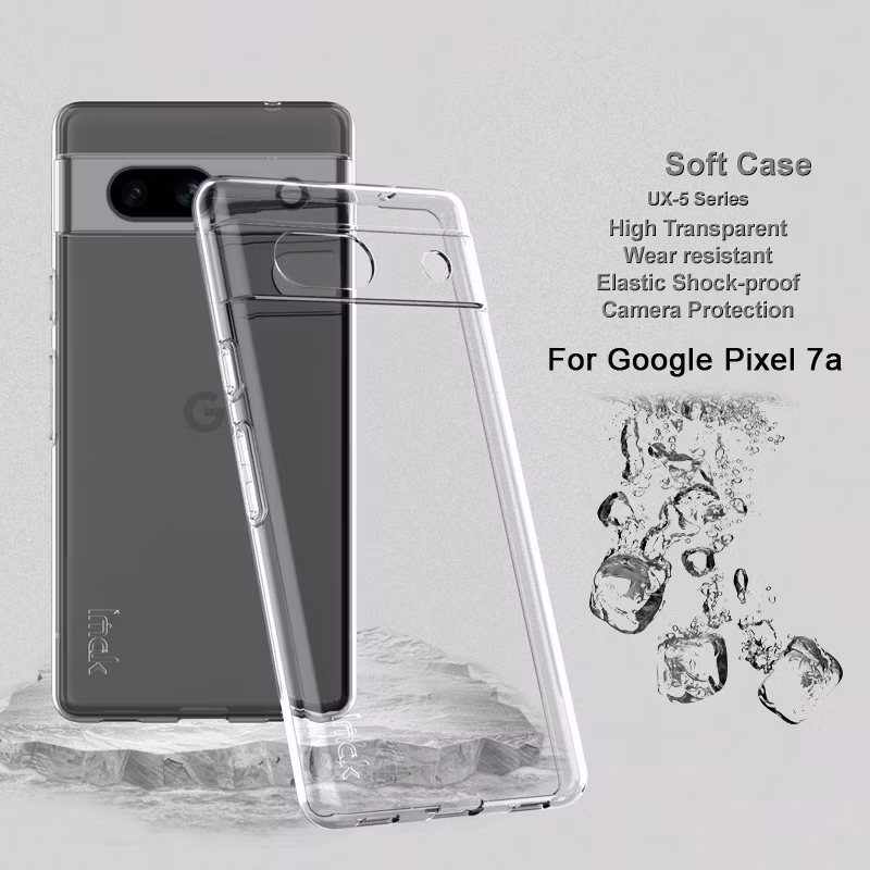 Imak Ux-5 Series for Google Pixel 7A Crystal Clear Case TPU Shockproof Transparent Phone Cover