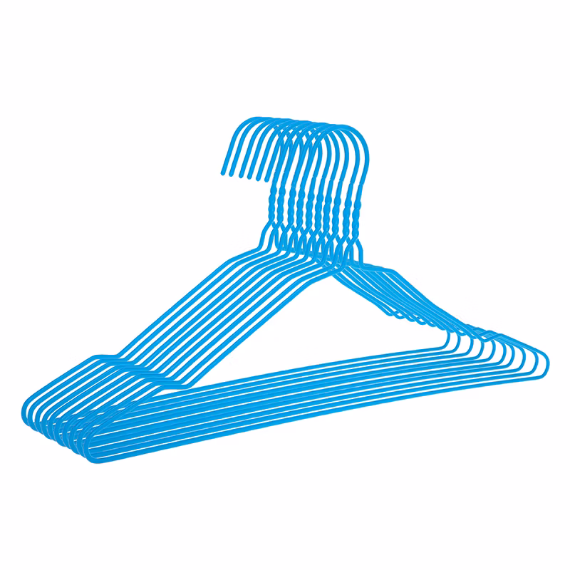 Children′s Clothing Rack Adult Clothes Hanger Wet and Dry Clothing Drying Rack Non-Slip DIP Plastic Hanger
