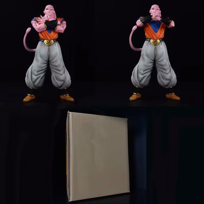 Dragon Ball Z Son Gohan Buu Sharpening Fists and Holding Hands Evil Thin Demon Statue Anime Figure Cartoon-Character