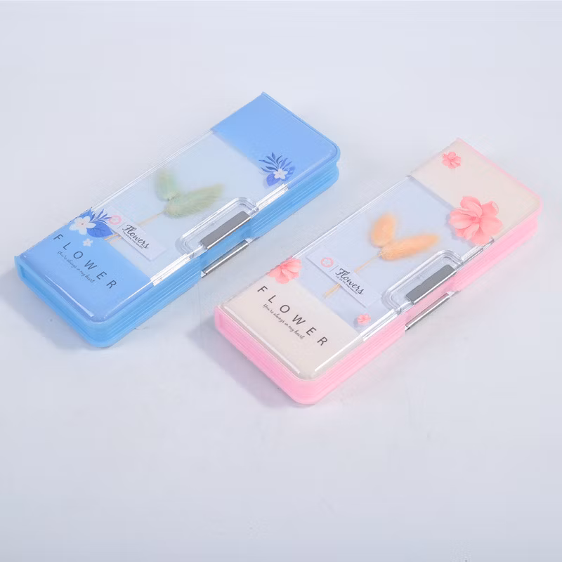 Multifunctional Plastic Flower Primary School Student Stationery Pencil Case