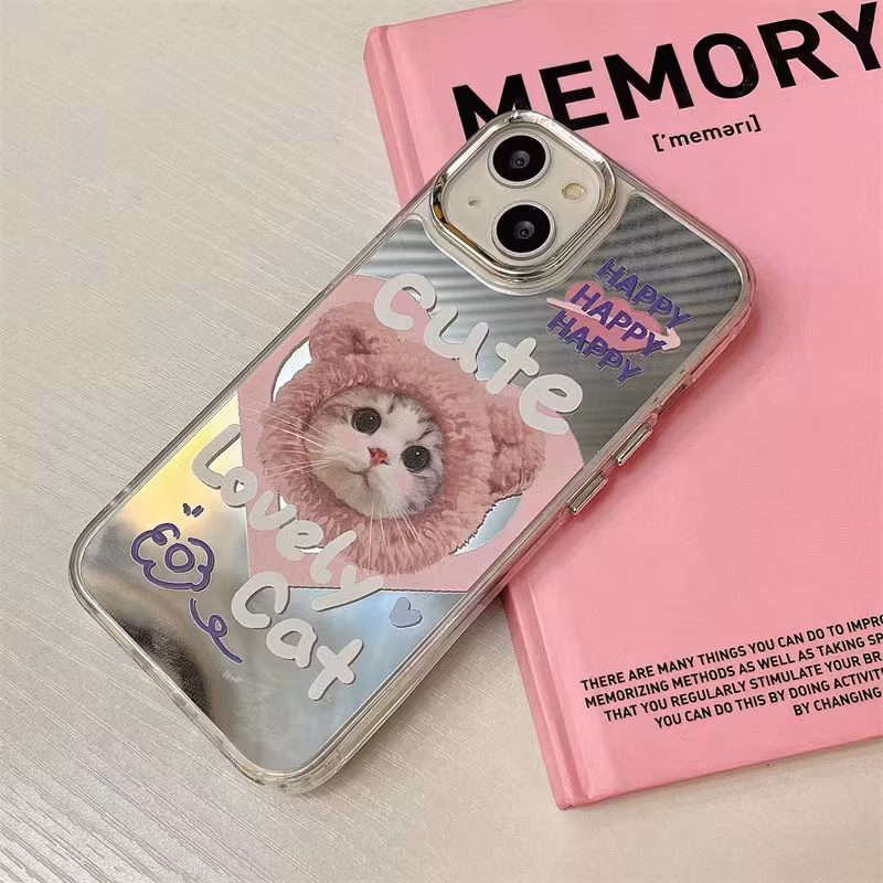 Cartoon Cat IP14 Apple 13 Mobile 11/12promax Transparent Xs/Xr Phone Case