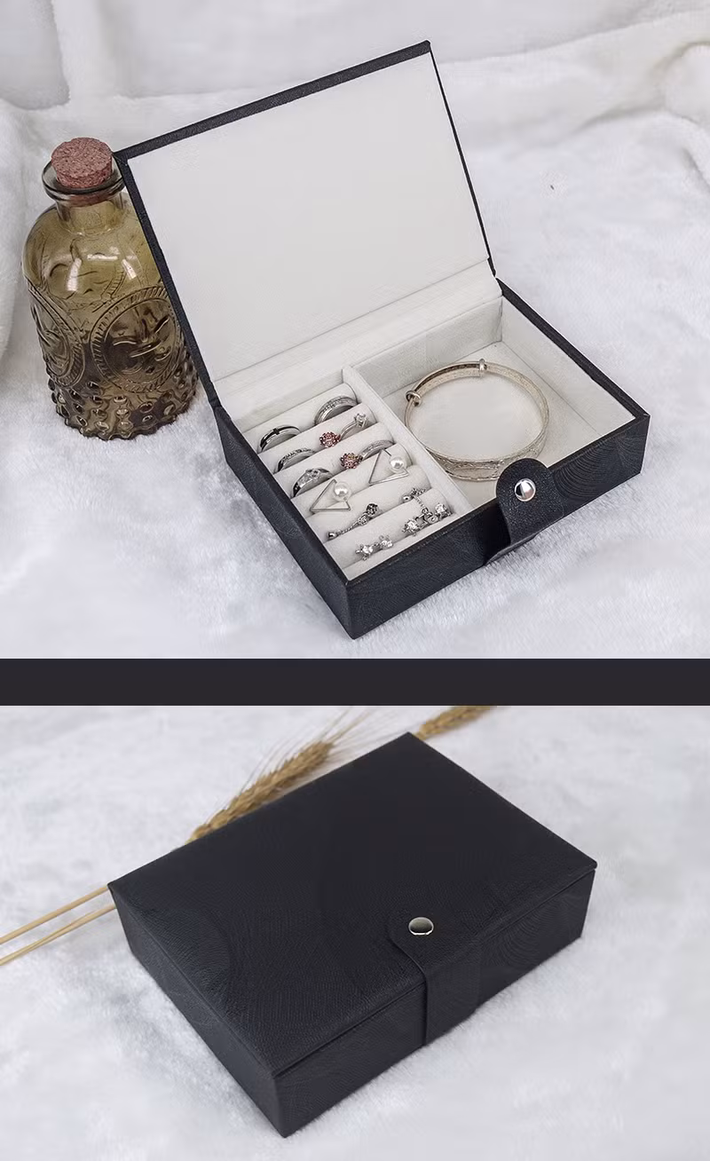 Dirt and Wear Resistant PU Leather Jewelry Collection Box for Desktop storage