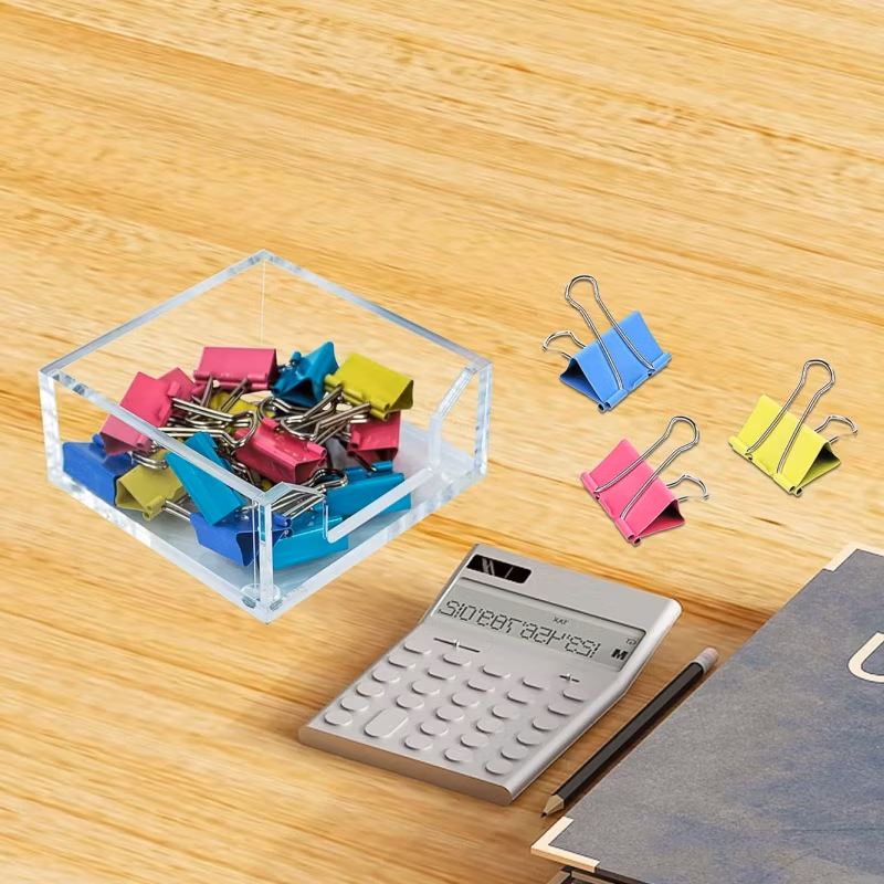 Stylish Acrylic Memo Pad Holder for Office and Home Use