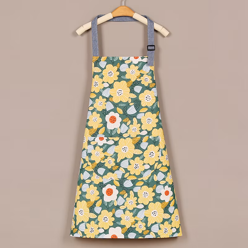 New Fashionable Cotton Cloth Thickened Dirt-Resistant Breathable Kitchen Household Work Clothes Labor Insurance Wholesale Apron Hoodie