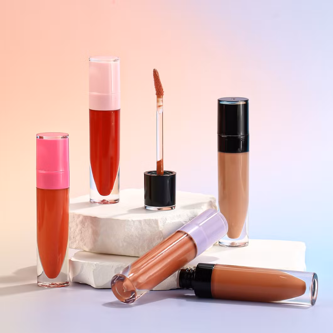Matte Lip Gloss Cosmetics Private Label with Matte Finish Free Samples Bulk