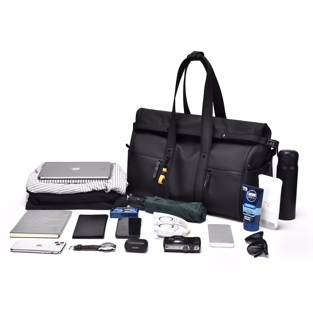 Large Capacity Fitness Travel Duffel Bag Wet Dry Separation Waterproof Polyester Sports Bag Cover Simple Carry-on Luggage Laptop Gym Weekend Overnight Tote Bag