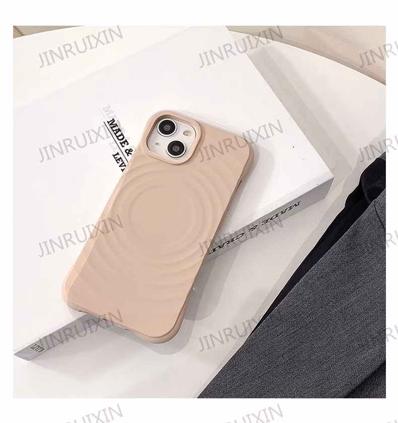 Liquid Silicone Ripple Magnet for Ap15 Phone Case IP14 Female Premium 13 Solid Color 12 Simple