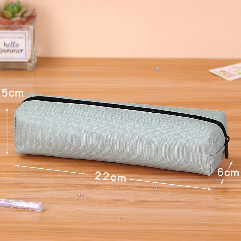 Stylish and Minimalist Pen Bag, Small and Niche Stationery Box with Logo Printable, Solid Color Stationery Bag, Compact and Portable Pencil Case