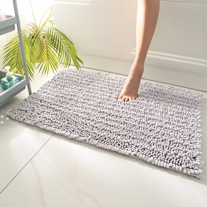 Simple Chenille Thickened Water-Absorbent and Dirt-Resistant Non-Slip Mat