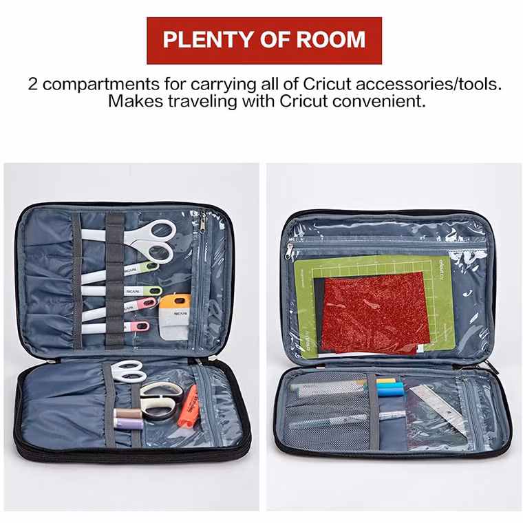 Portable Double-Layer Pen Storage Organizer Bag Pencil Carrying Case for Tool Accessories