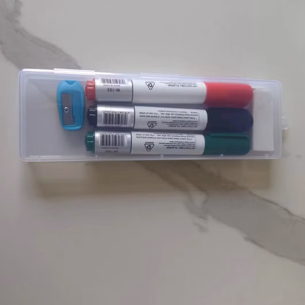 Hot Selling Transparent Plastic Storage Compartment Fashion Sublimation Pencil Case