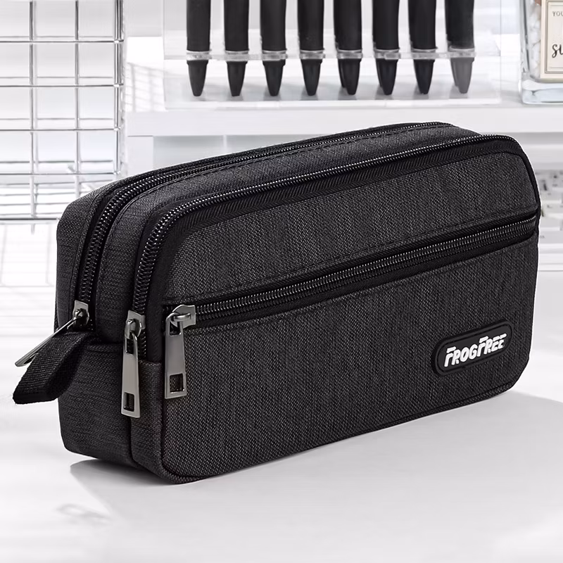Customized Logo Wholesale Fashion Portable Pencil Case Small Student Oxford Pen Pencil Bag for School