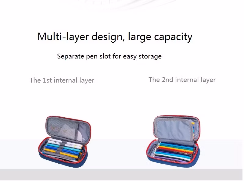 Cute Kids Water Proof School Pencil Storage Case with Stationery Custom Design Kawaii Pencil Case