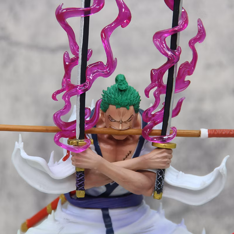 The Ghost of Purgatory Beheaded Zoro and The Kingdom of Zoro Three Knife Flow Sickle Flow Diffuse Model Surrounding Decoration Cartoon-Character