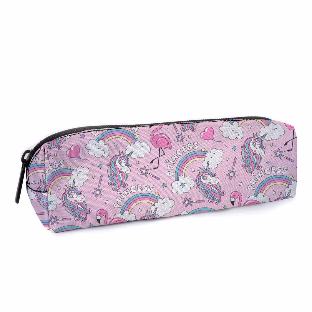 Factory Price Unicorn Cute Anime Kids Pencil Bag Custom Printed Pencil Bags Pouch Pencil Pen Cases for Kids Boys Girls