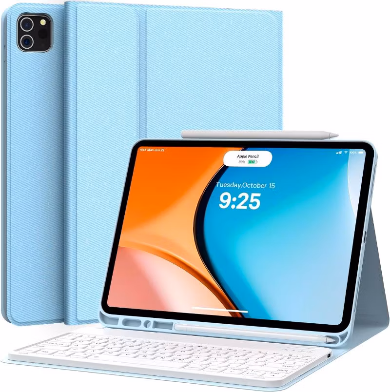 Bluetooth Keyboard Case for iPad PRO 12.9 Inches Magnetic Stand Leather Tablet Case Manufacture Wholesales