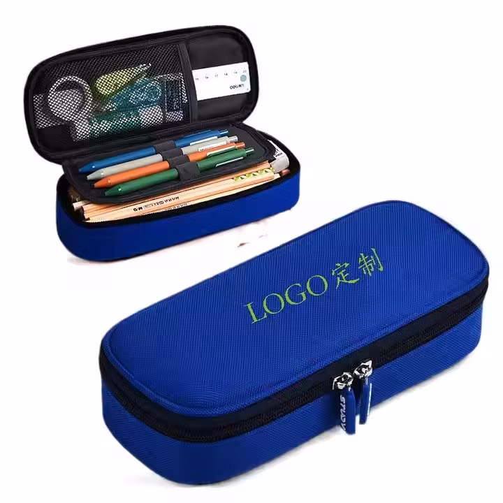 Custom Oxford Cloth Pen Case Stationery Box Zipper Pencil Pouch