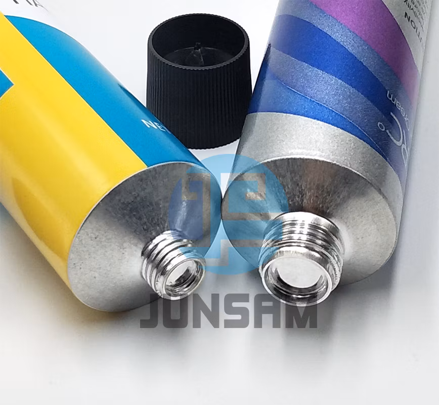 Multicolored Silk Screen Printing Cosmetic Aluminum Tube for Cream Hair Dye
