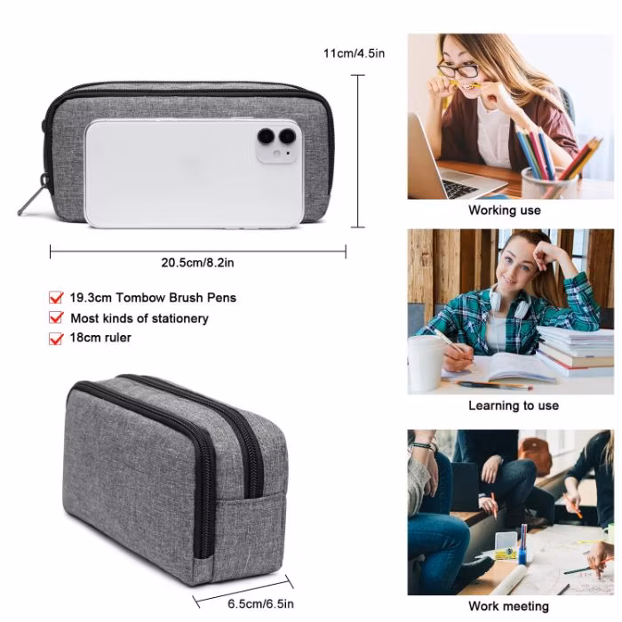 Wholesale Soft Silicone Pencil Case for School Heart Loving Waterproof Pencil Case
