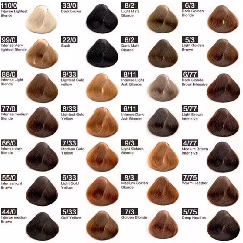100ml 55colors Salon Use Professional Permanent Ammonia Free Hair Color