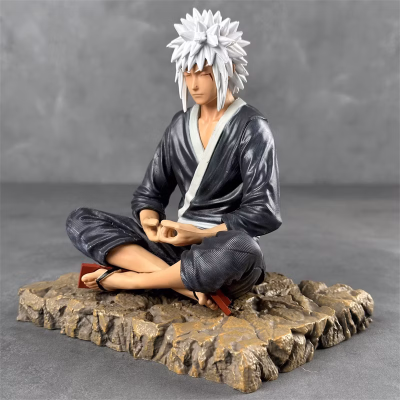 Naruto Gk White Hair Youth Jiraiya Meditation Jiraiya Animation Model Desktop Decoration Wholesale Cartoon-Character