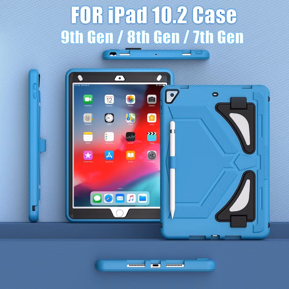 Drop Resistant Silicone PC Tablet Case Waterproof with Pencil Slot for iPad 10.2