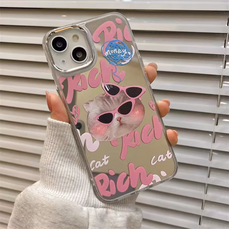 Cartoon Cat IP14 Apple 13 Mobile 11/12promax Transparent Xs/Xr Phone Case